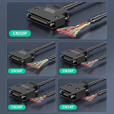 Inovance Yaskawa A6 Servo drive CN1IO control cable  CN14 20 26 36 50P SCSI connector