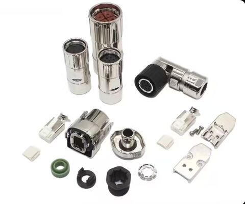 Moog ITT Servo Motor Connector with 1000V Voltage Rating 10PIN Insulation Resistance and Crimp/Solder Termination for Industrial Automation