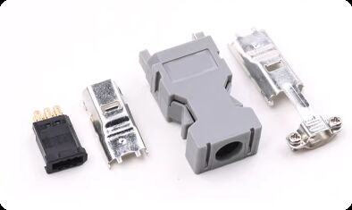 1394 Encoder Plug SM-6P Connector Compatible with Yaskawa Panasonic Delta Servo Drives with Silver/Gold Plating and Panel/Cable Mount Options