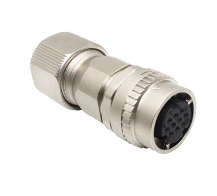 1000V Voltage Rating Servo Motor Connector with Silver and Gold-Plated Pins for Industrial Automation
