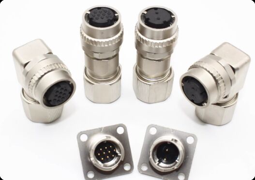 1000V Voltage Rating Servo Motor Connector with Silver and Gold-Plated Pins for Industrial Automation