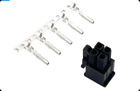 1000V Voltage Rating Servo Motor Connector with Silver and Gold Plated Pins for Industrial Automation