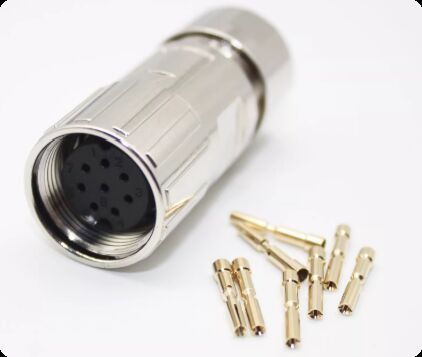 Siemens V90 Servo Motor Connector 8-pin Straight Head 2-slot 6FX2003-0DB13 Encoder Plug for Industrial Automation