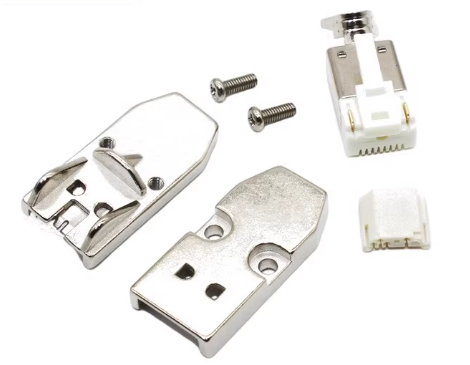 1000V Voltage Rating Servo Motor Connector with Omrons Domestic Contacts and 10PIN Insulation Resistance