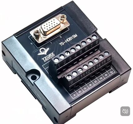 HDB15 Pin Terminal Block Servo Motor Connector with Male-to-Male/Male-to-Female Connection for 18-24 AWG Wire Gauge and 1000V Voltage Rating